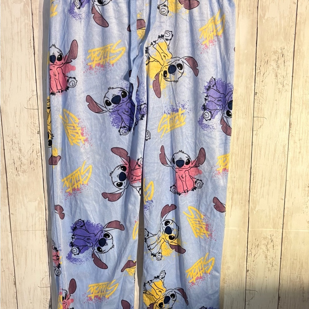Disney Stitch Pajama Pants - Blue and Yellow